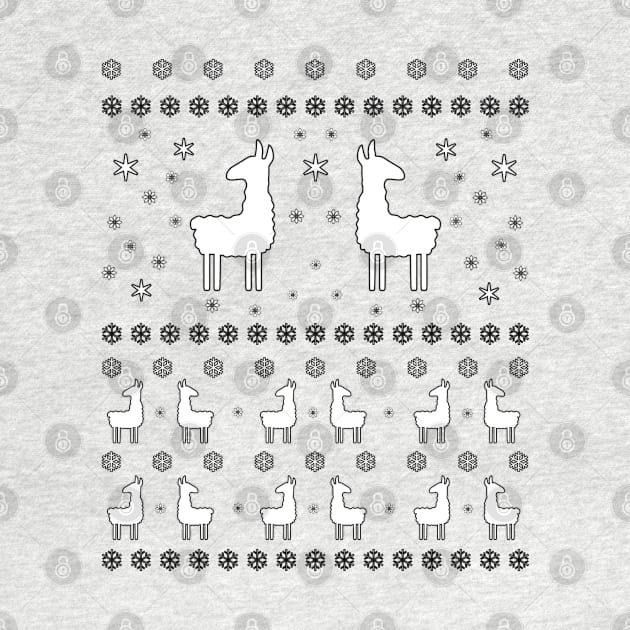 Llama Christmas pattern by helengarvey